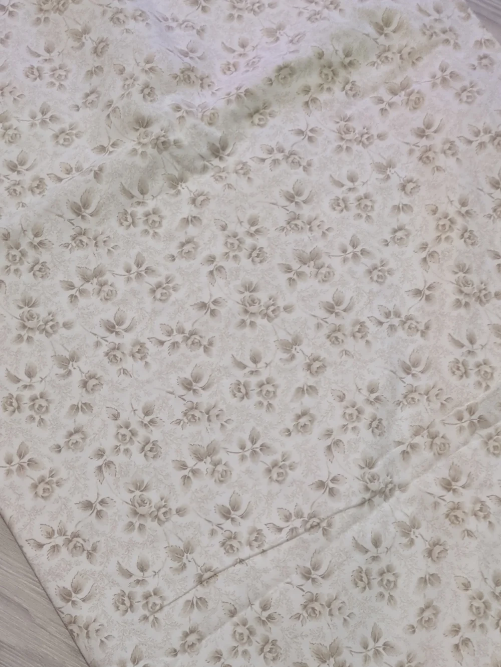 Laura Ashley Lifestyles Queen Sheet Set Floral Cottagecore Brown Tan Cream FLAWS